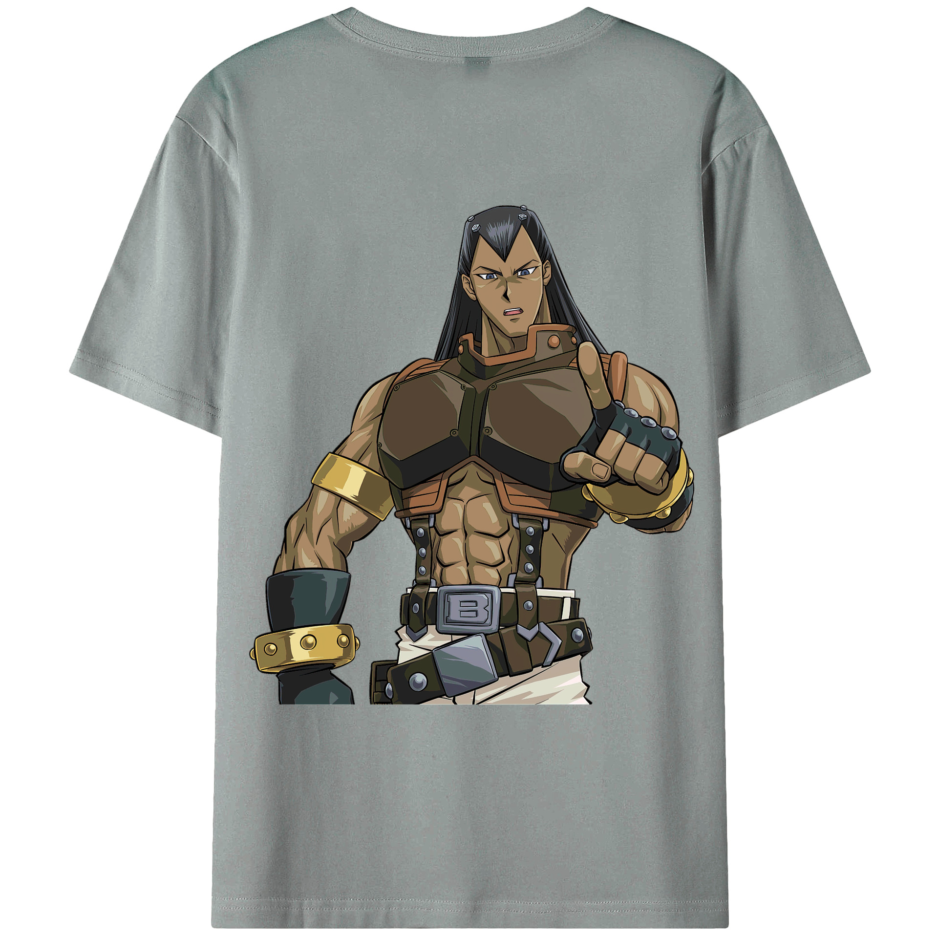 （画像用） 遊☆戯☆王 Yu-Gi-Oh! 綿100％ メンズ半袖Tシャツ（バックプリント） 通気性
